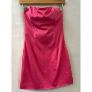 Elliatt Pink Satin Cocktail Mini-Dress Size SM